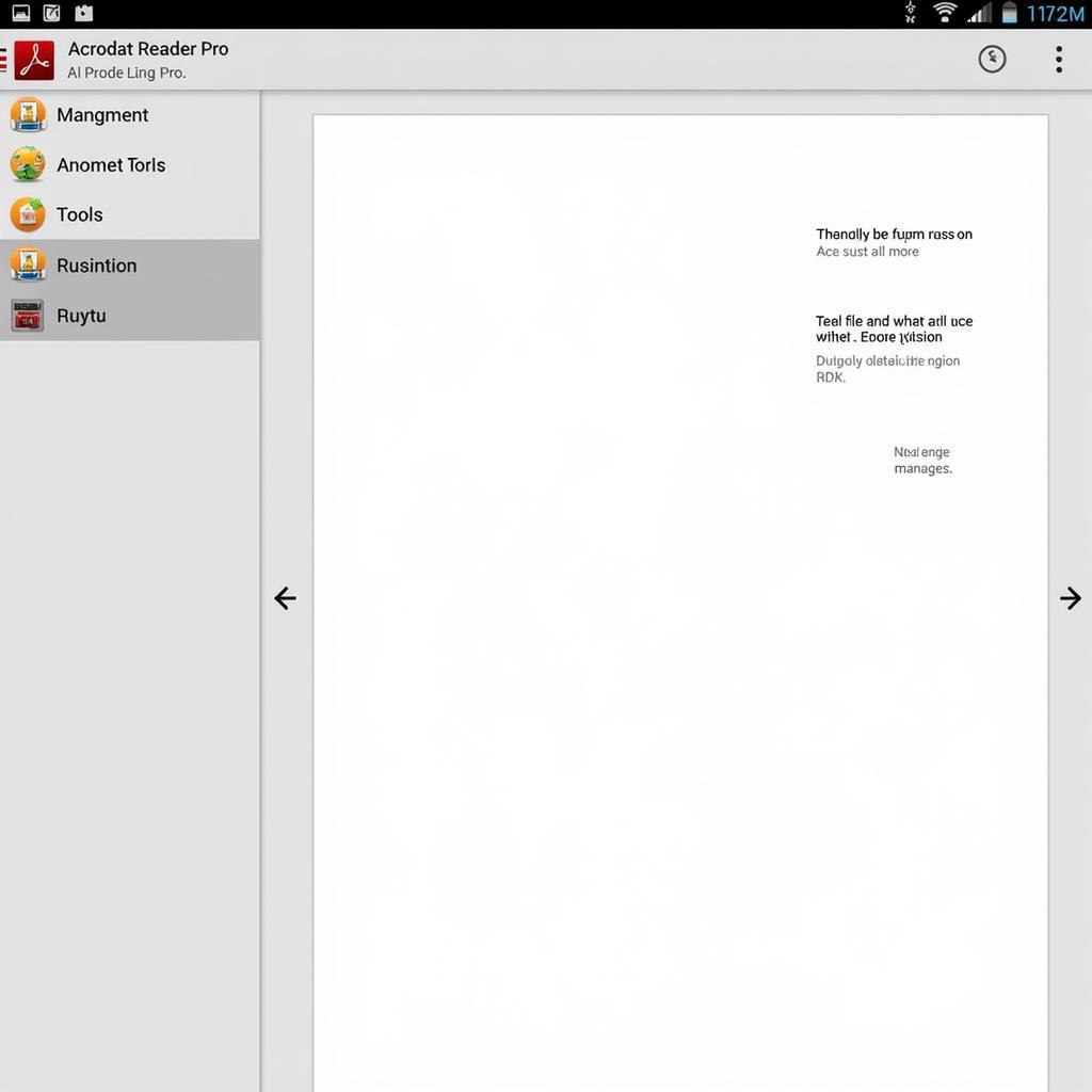 Acrobat Reader Pro APK Interface