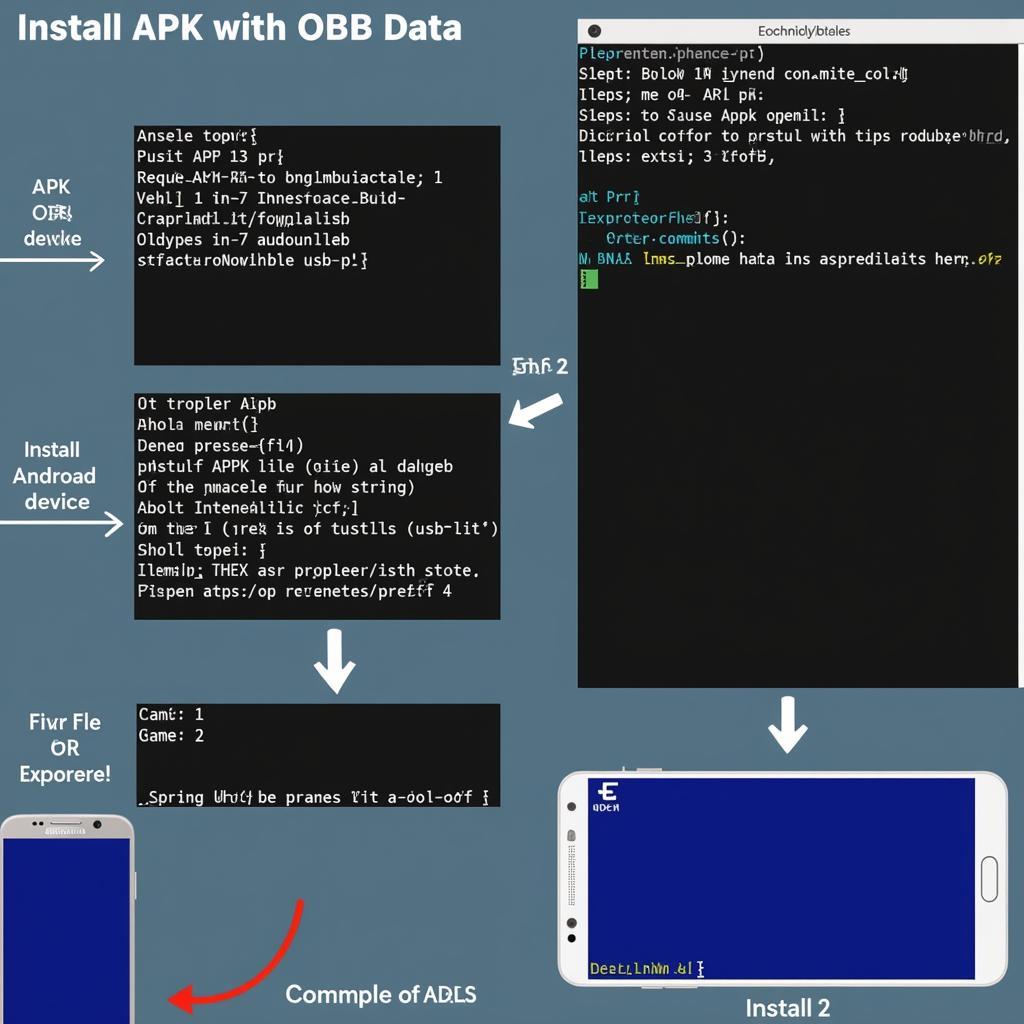 ADB Install APK with OBB Process