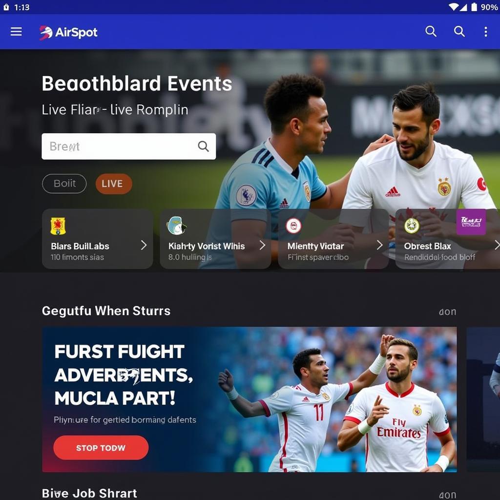 AirSpot APK Homepage Screenshot