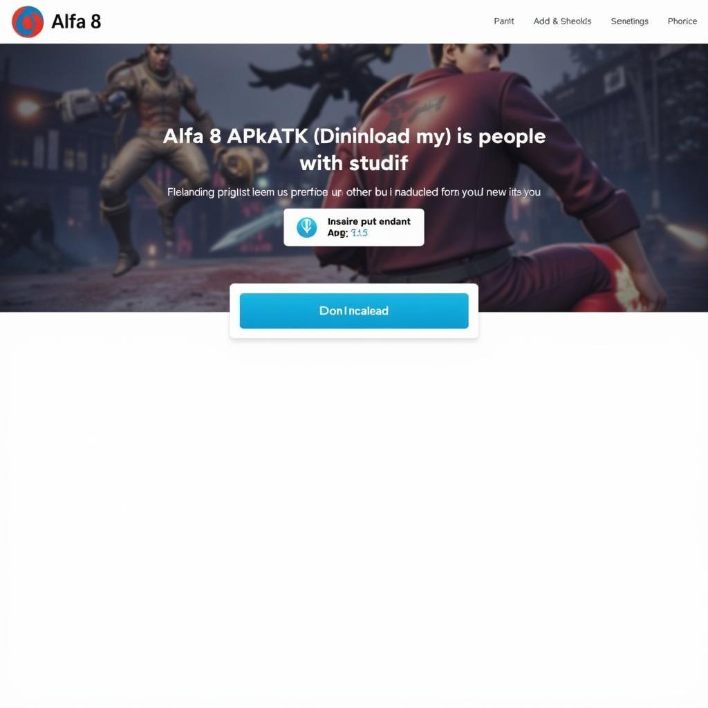 Alfa 8 APK Download Interface