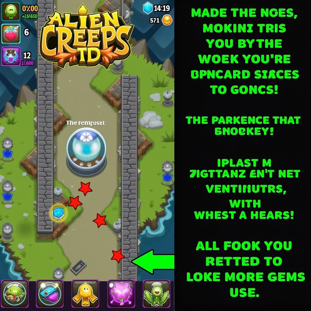 Alien Creeps TD Hack APK Gameplay Screenshot