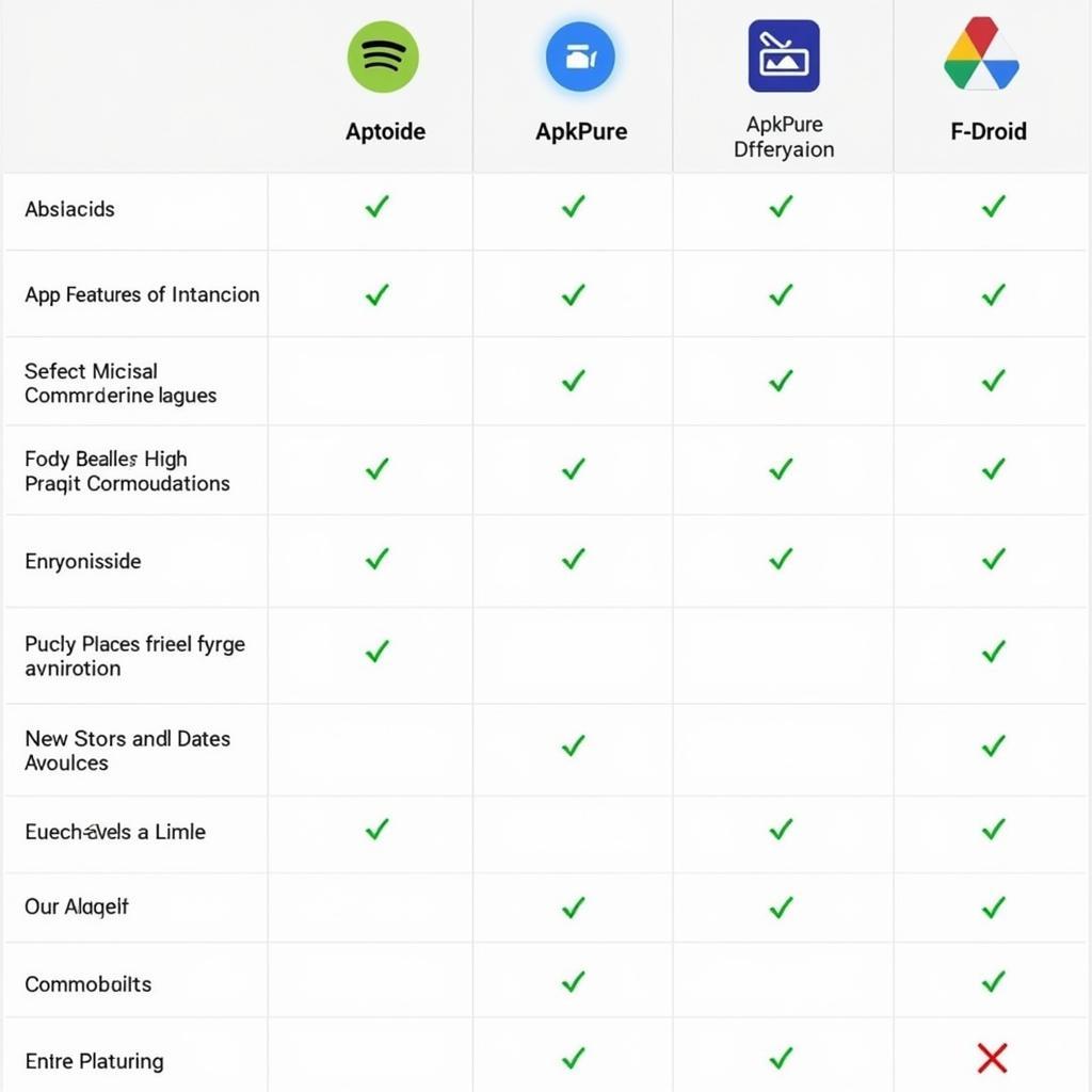 Comparison of Alternative App Stores