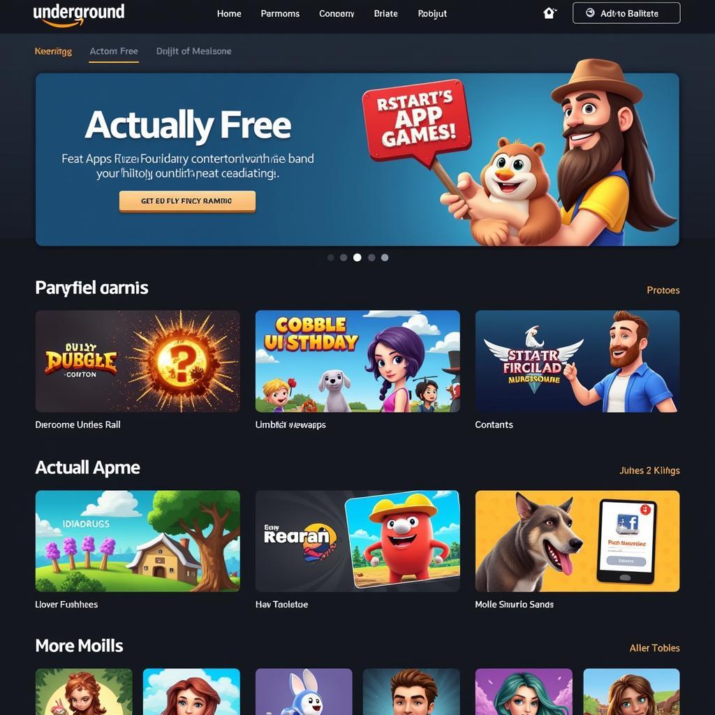 Amazon Underground Homepage Screenshot