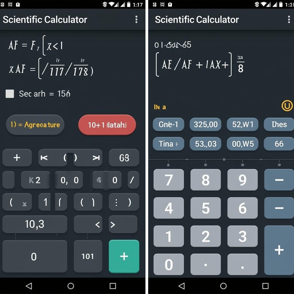 Scientific Calculator Functions on Android 4.4