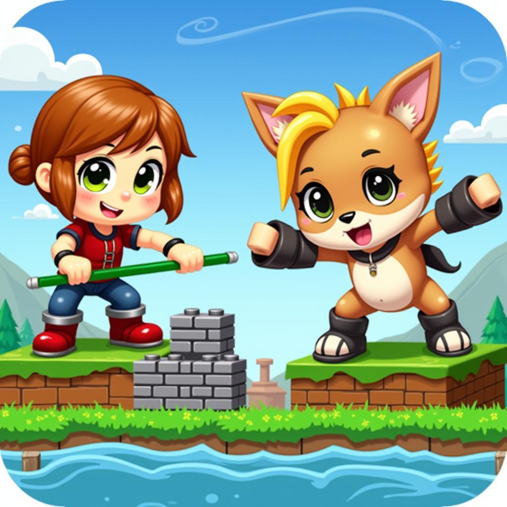 Android Brick Girl Mod APK Gameplay Screenshot