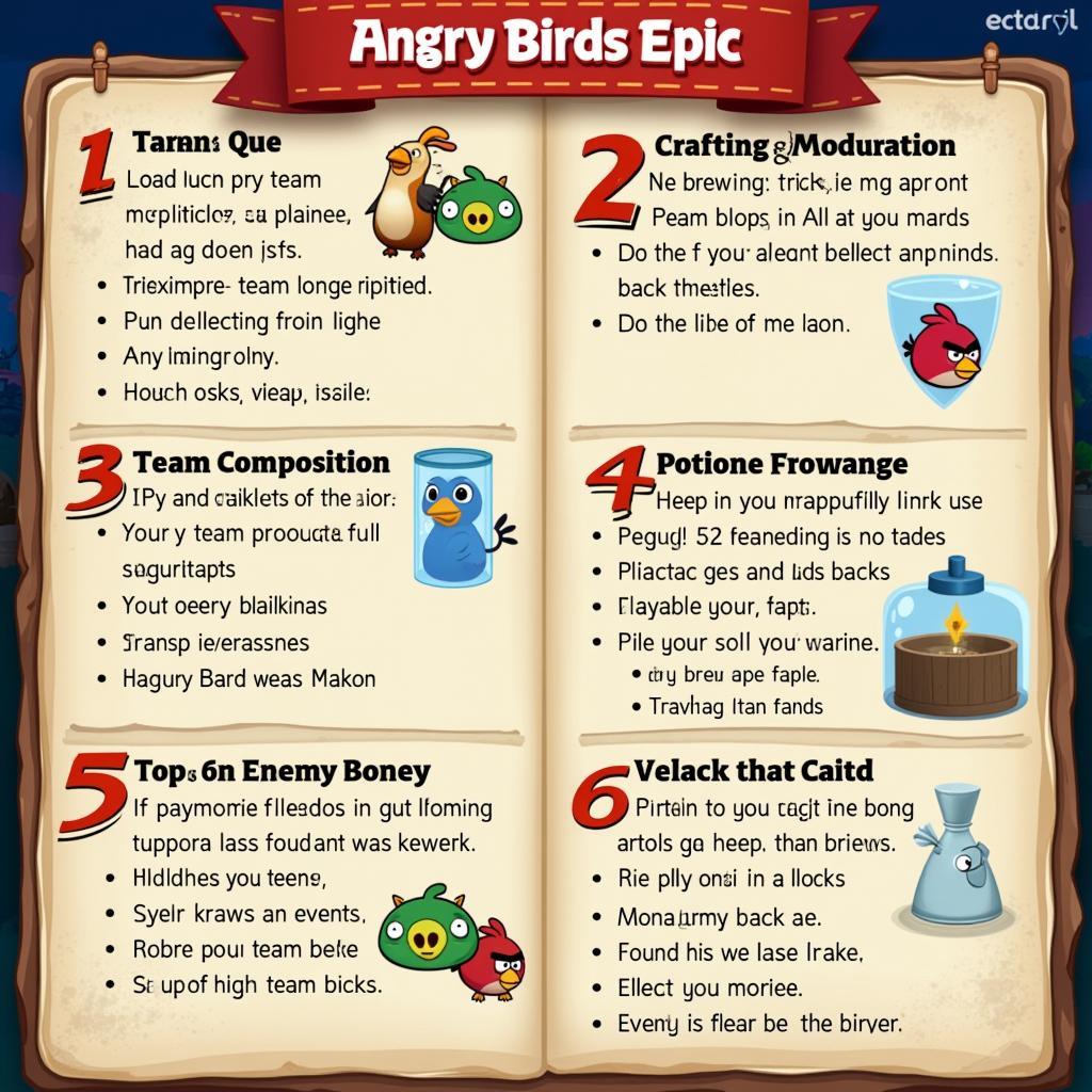 Angry Birds Epic Strategy Guide Infographic