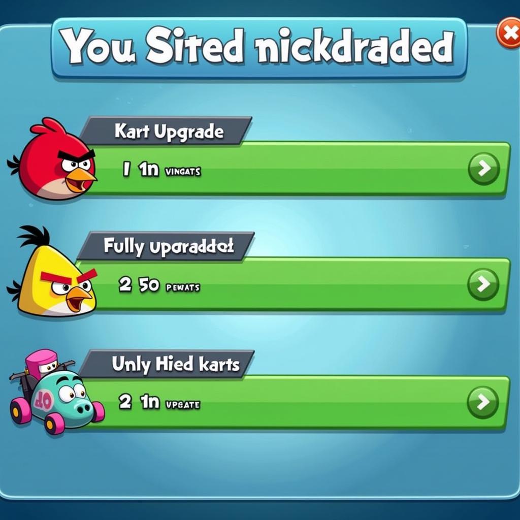 Angry Birds Go Mod APK Kart Upgrades