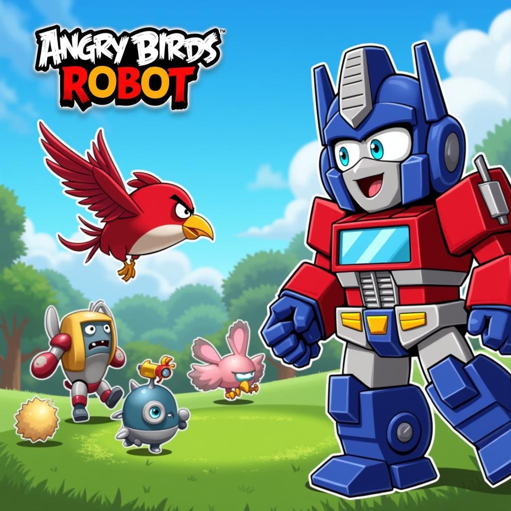 Angry Birds Robot Mod Apk Gameplay Screenshot