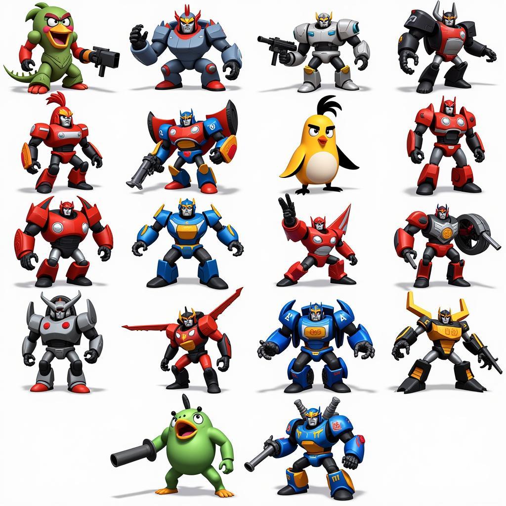 Angry Birds Transformers Characters Roster