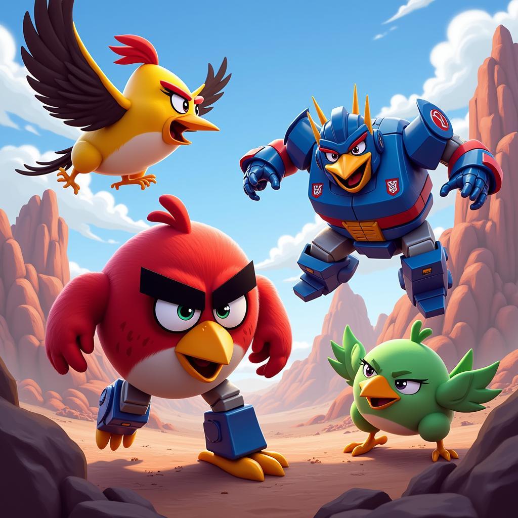 Angry Birds Transformers Gameplay Screenshot