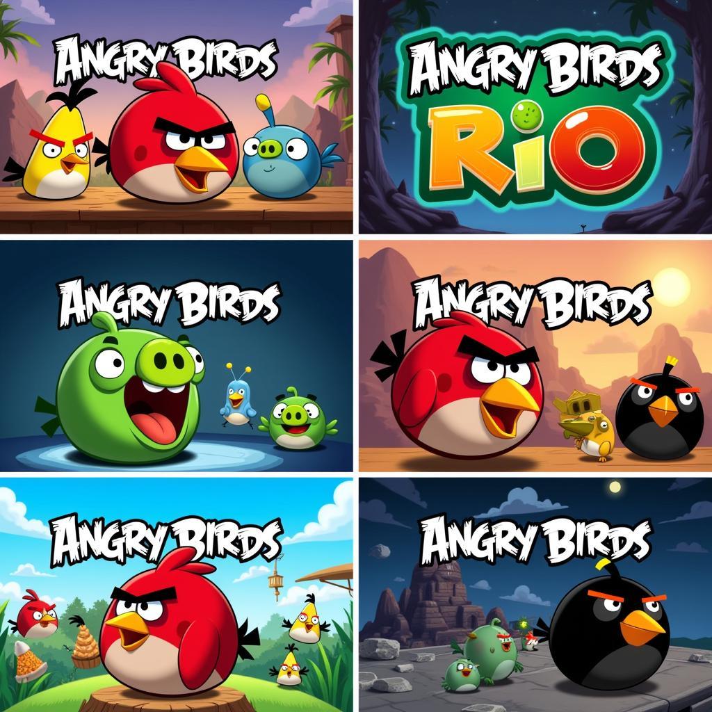 Different Angry Birds Versions