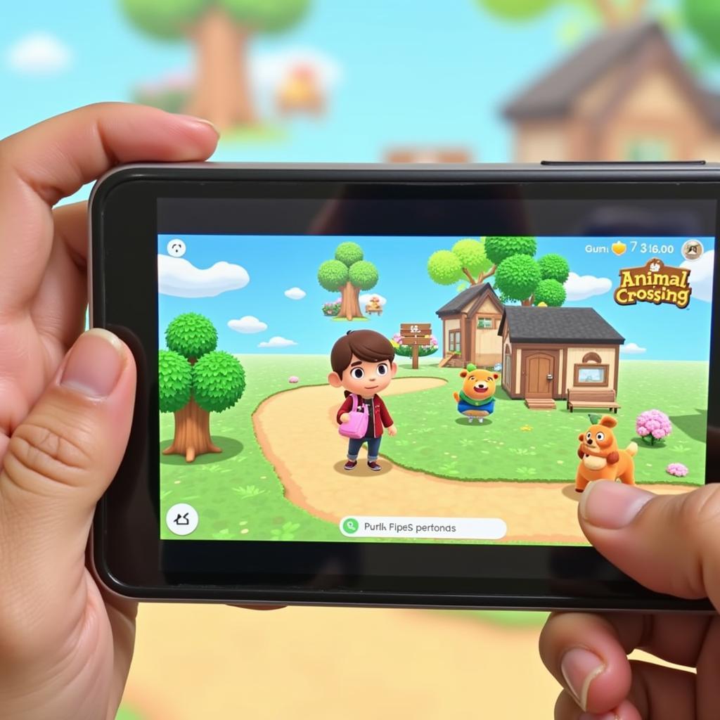 Animal Crossing: Pocket Camp gameplay on an Android phone