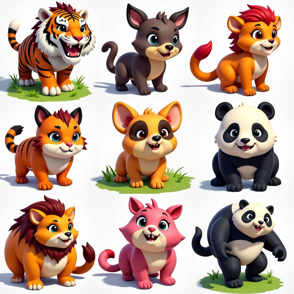 Diverse Animal Characters in Animal Royale APK