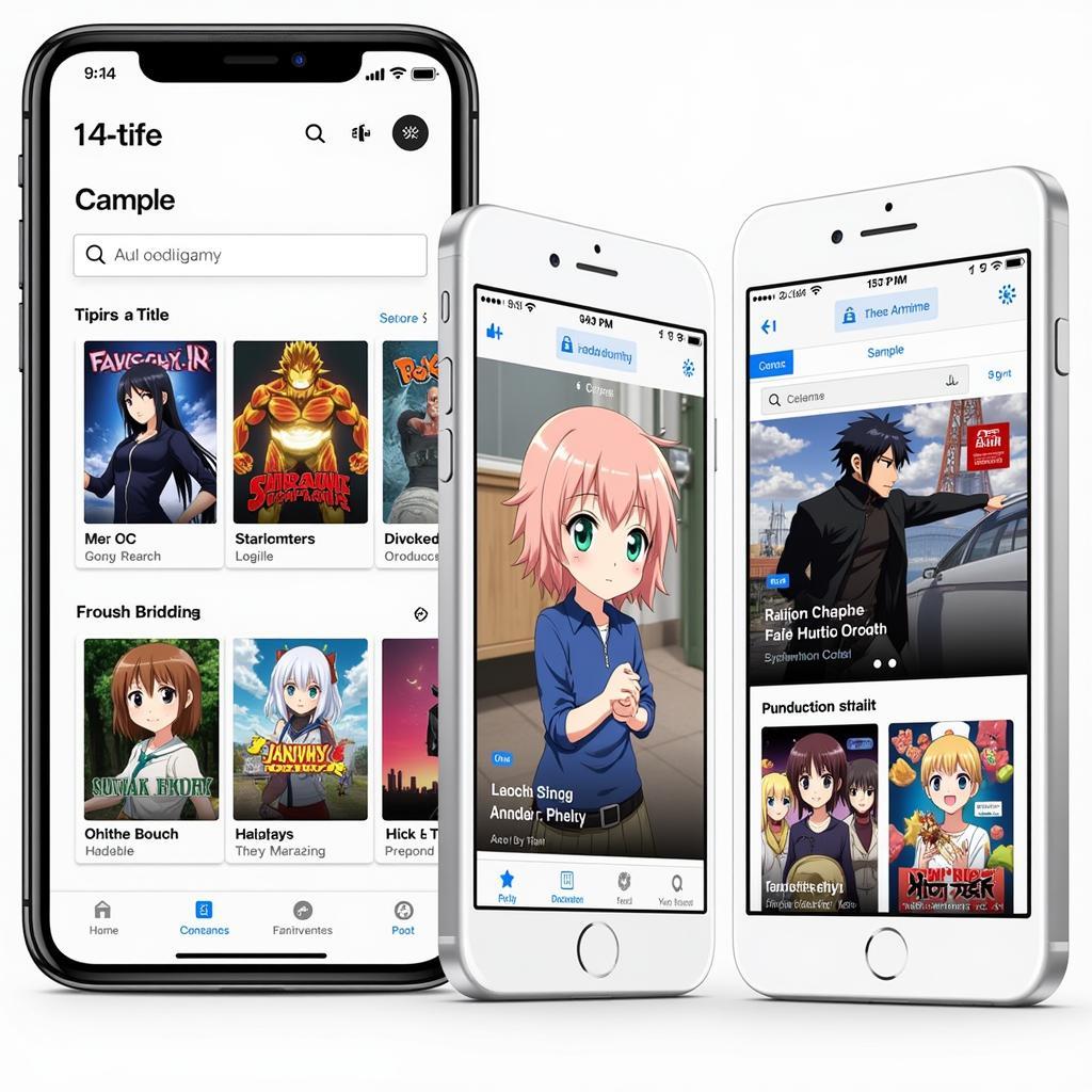 User-friendly interface of AnimeIndo Co APK displaying various anime titles and navigation options