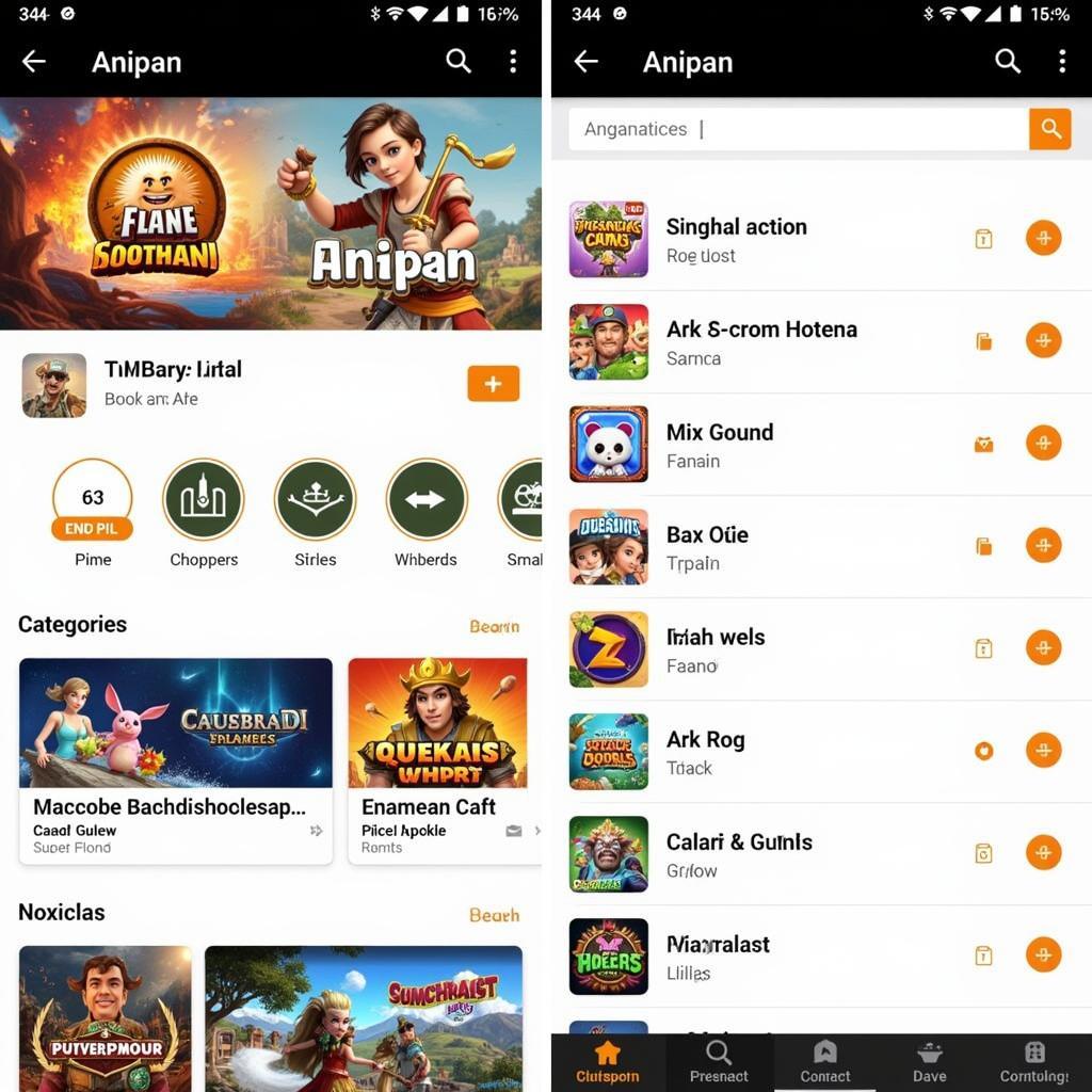 Anipan APK Homepage Screenshot