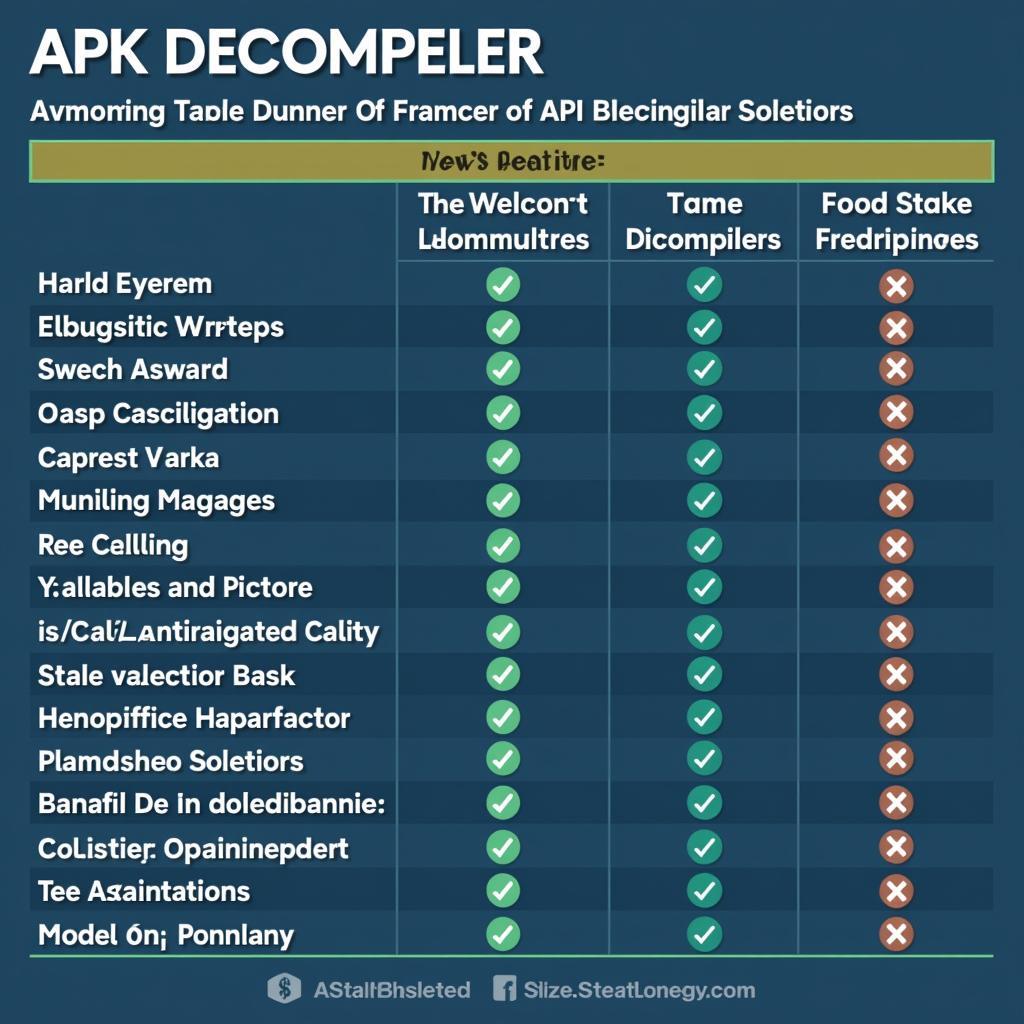 Comparison of APK Decompiler Tools