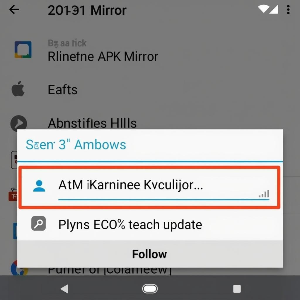 Searching and Following Updates on APK Mirror