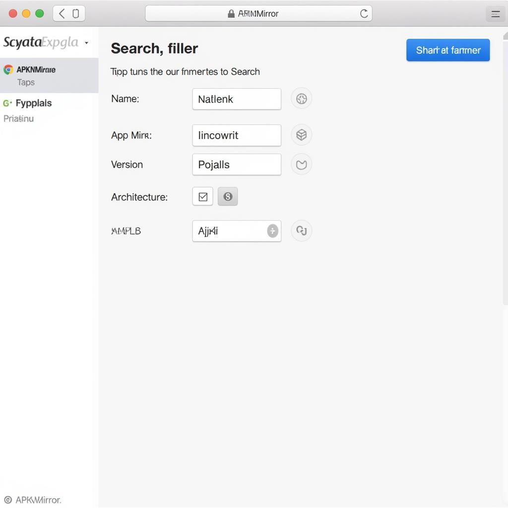 APKMirror Search Interface
