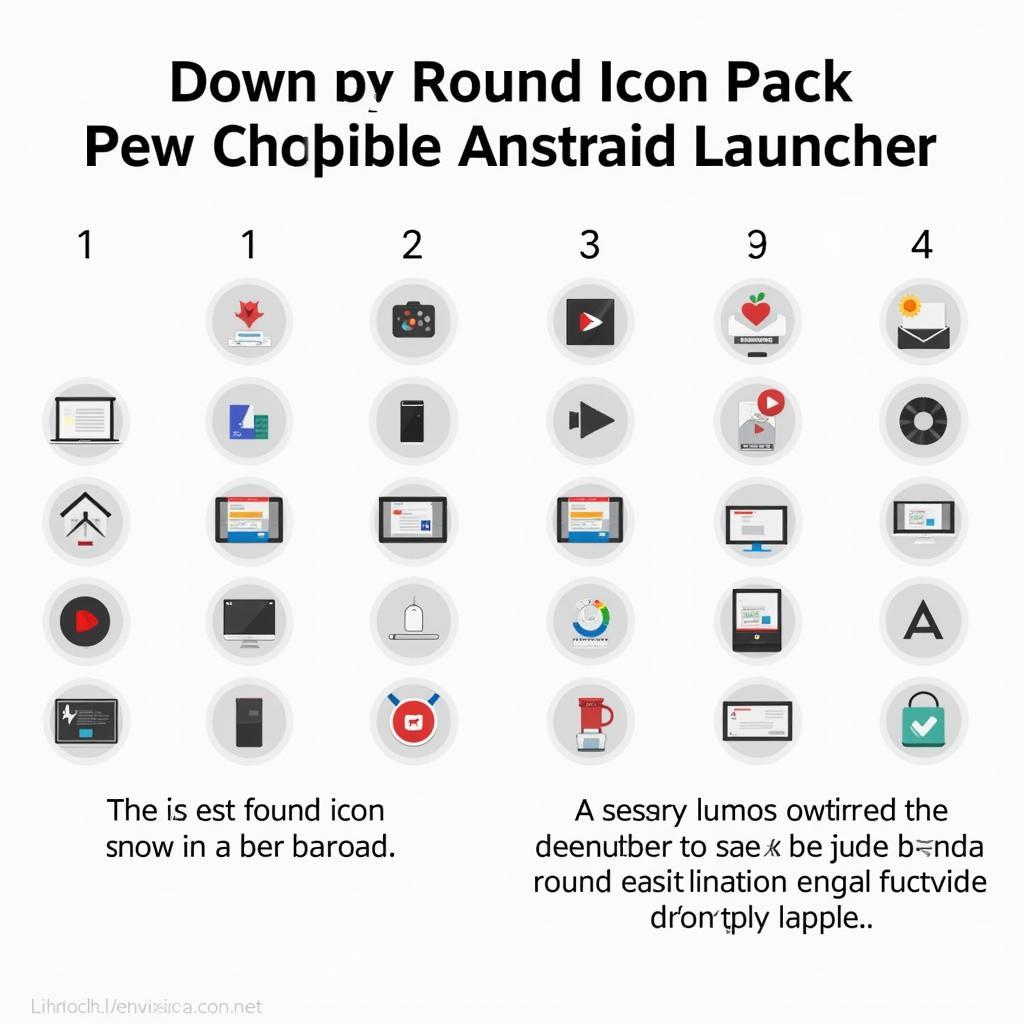 Steps to apply a round icon pack in a launcher