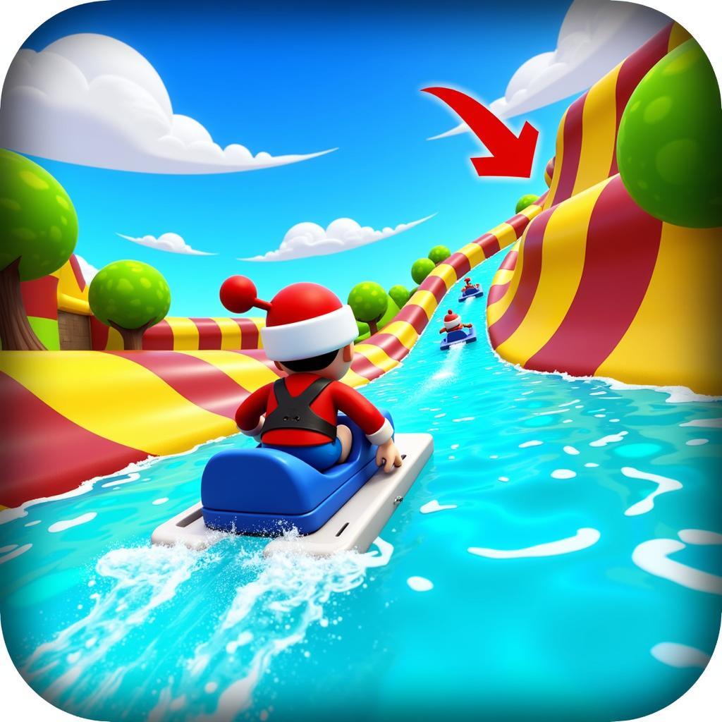 Aquapark.io Mod APK Gameplay Screenshot