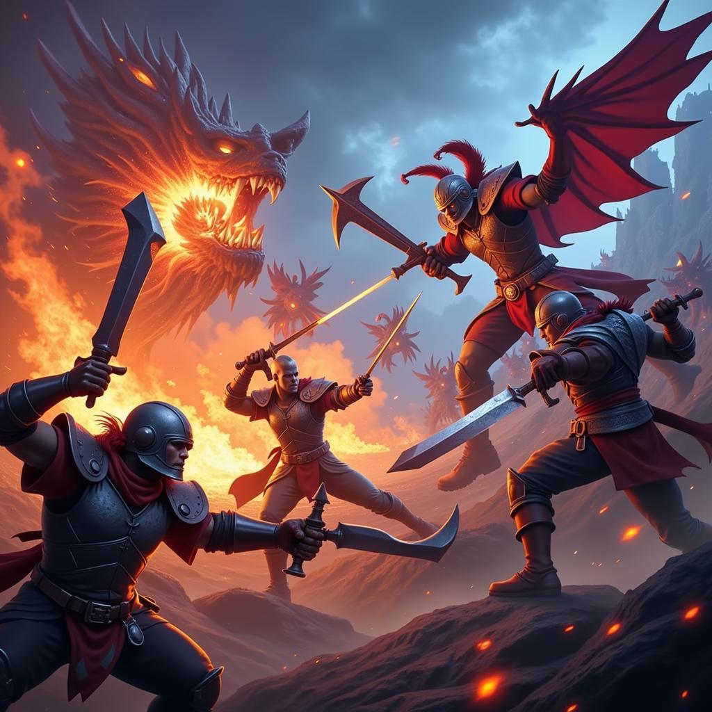 Arena War APK Intense Combat Scene