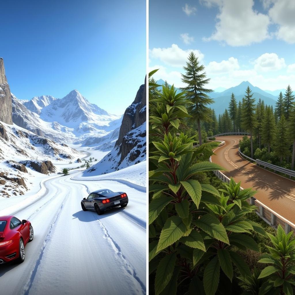 Diverse racing locations in Asphalt Xtreme