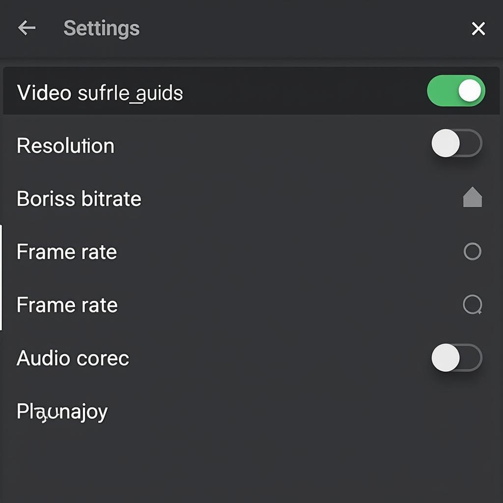 AV Converter Pro APK Settings Menu