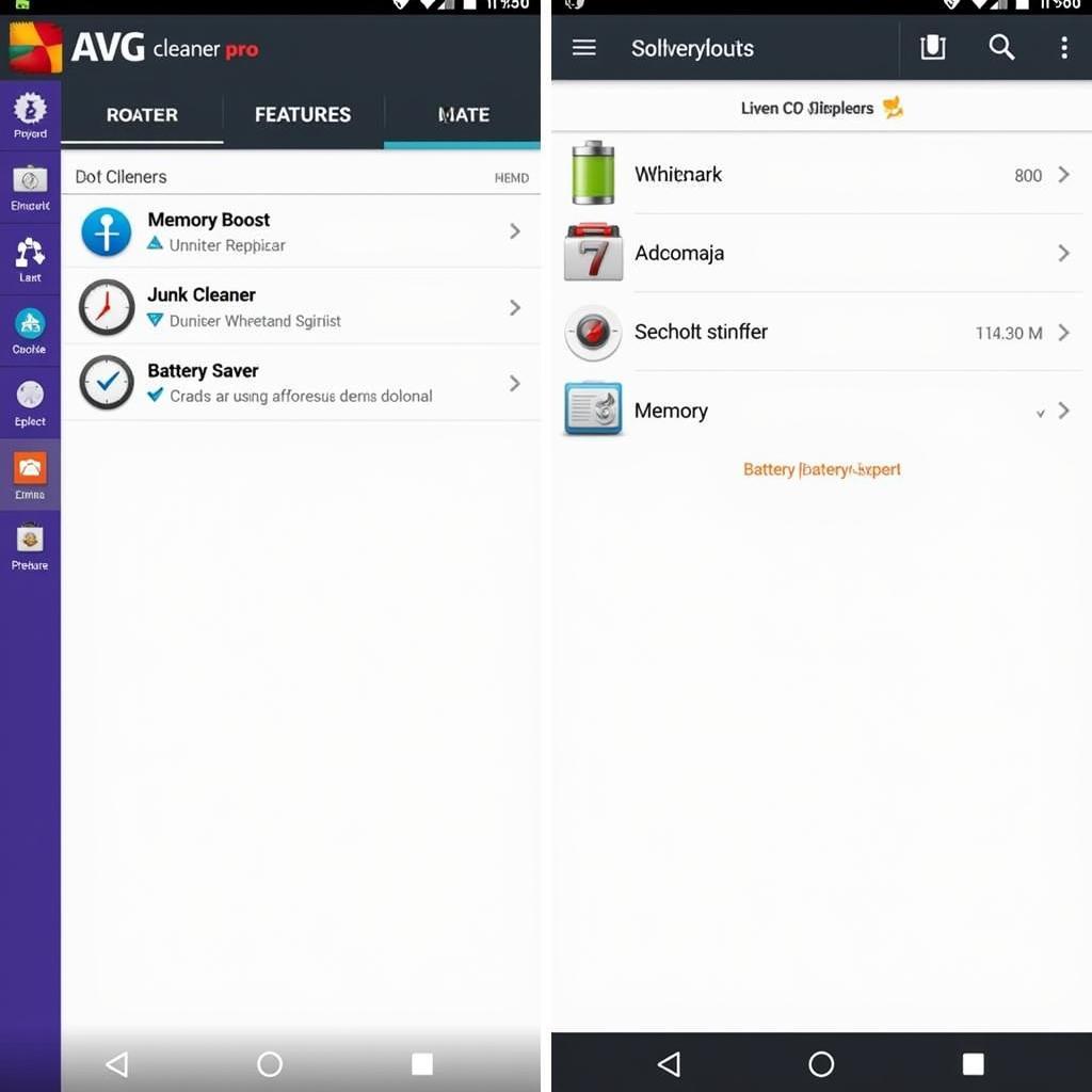 AVG Cleaner Pro APK Cracked Interface