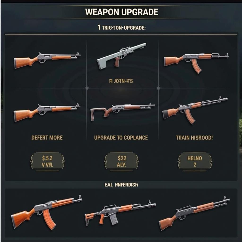 Ban Ca Hunt Animal APK Weapon Upgrade Screen