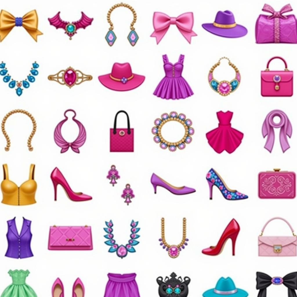 Accessorizing in Barbie Magical Fashion Mod APK