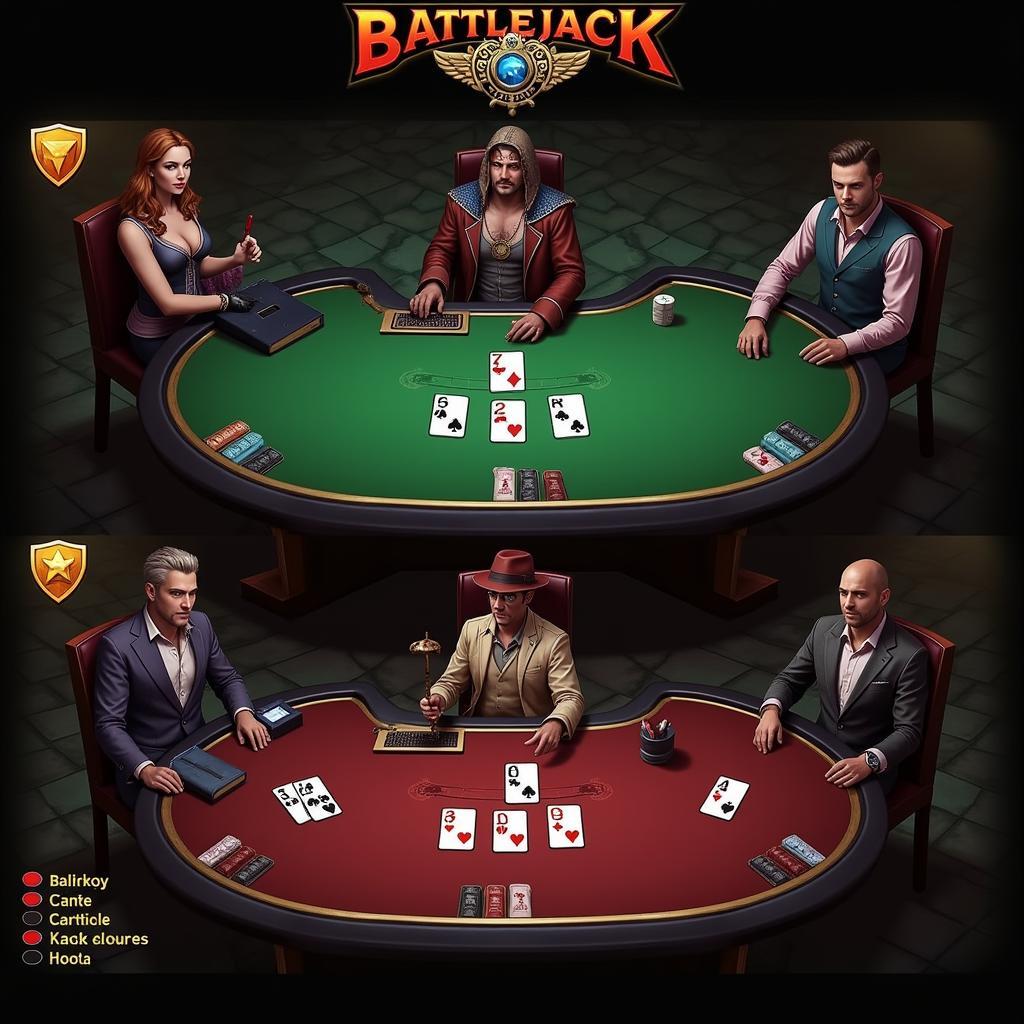 Battlejack Blackjack RPG Gameplay Screenshot