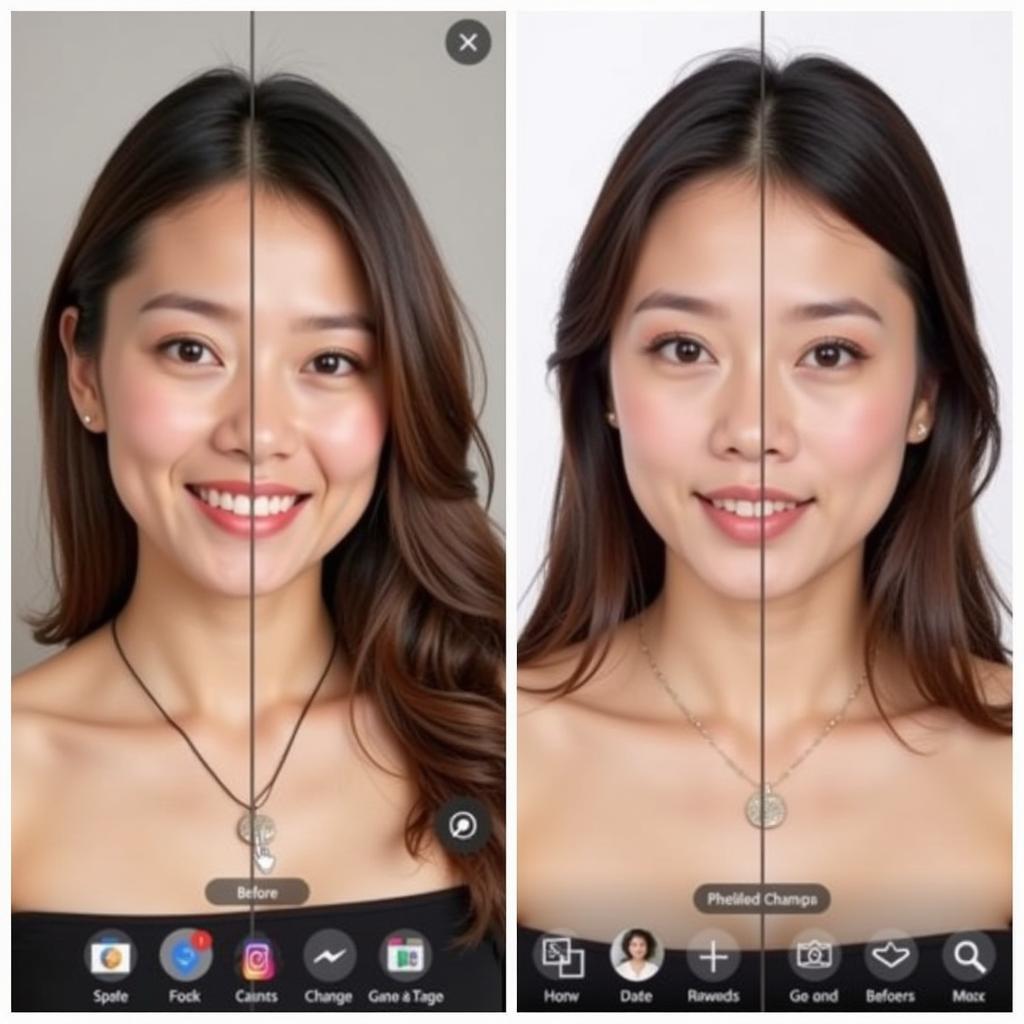 Beauty Plus Unlocked APK Before and After