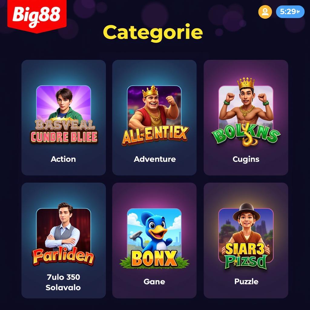 Big88 APK Game Category Screenshot