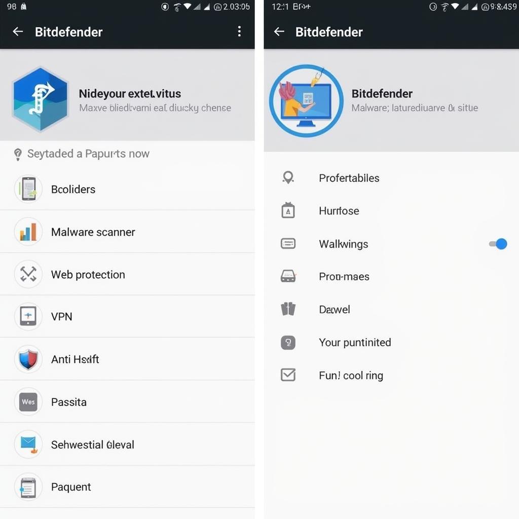 Bitdefender Antivirus Premium APK Interface