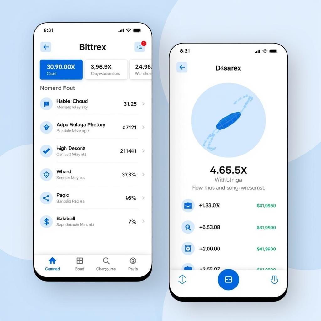 Bittrex APK Interface