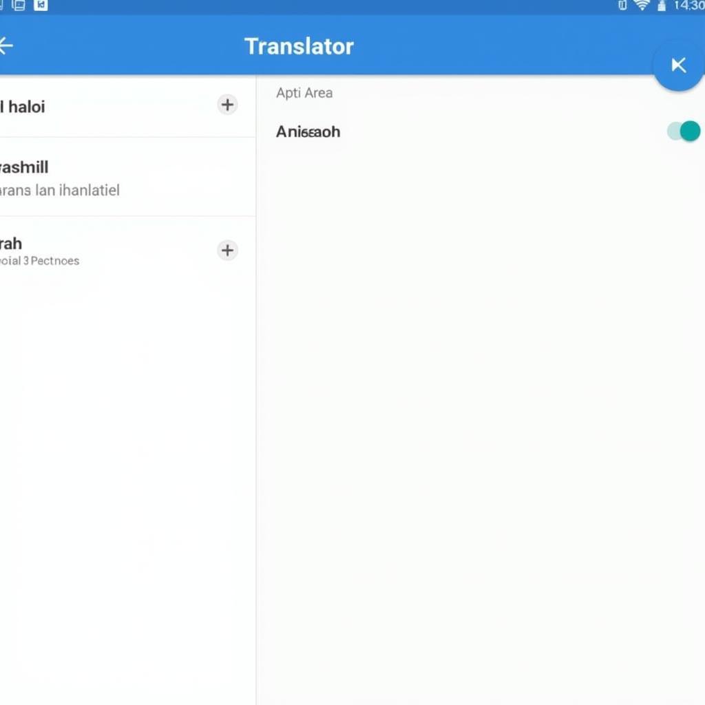 BK Translate APK Interface