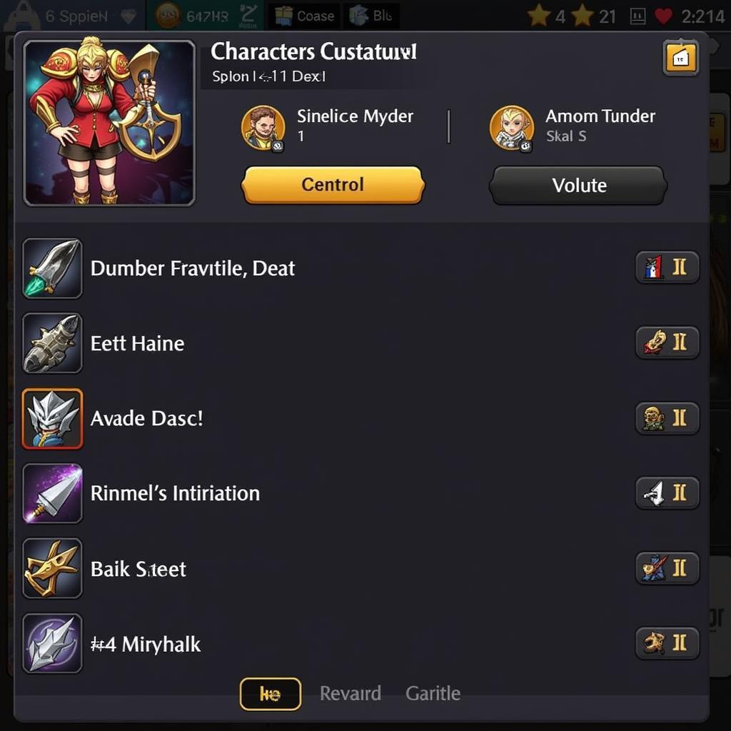 Blade Bound 2.1.4 Mod APK Character Customization Screen