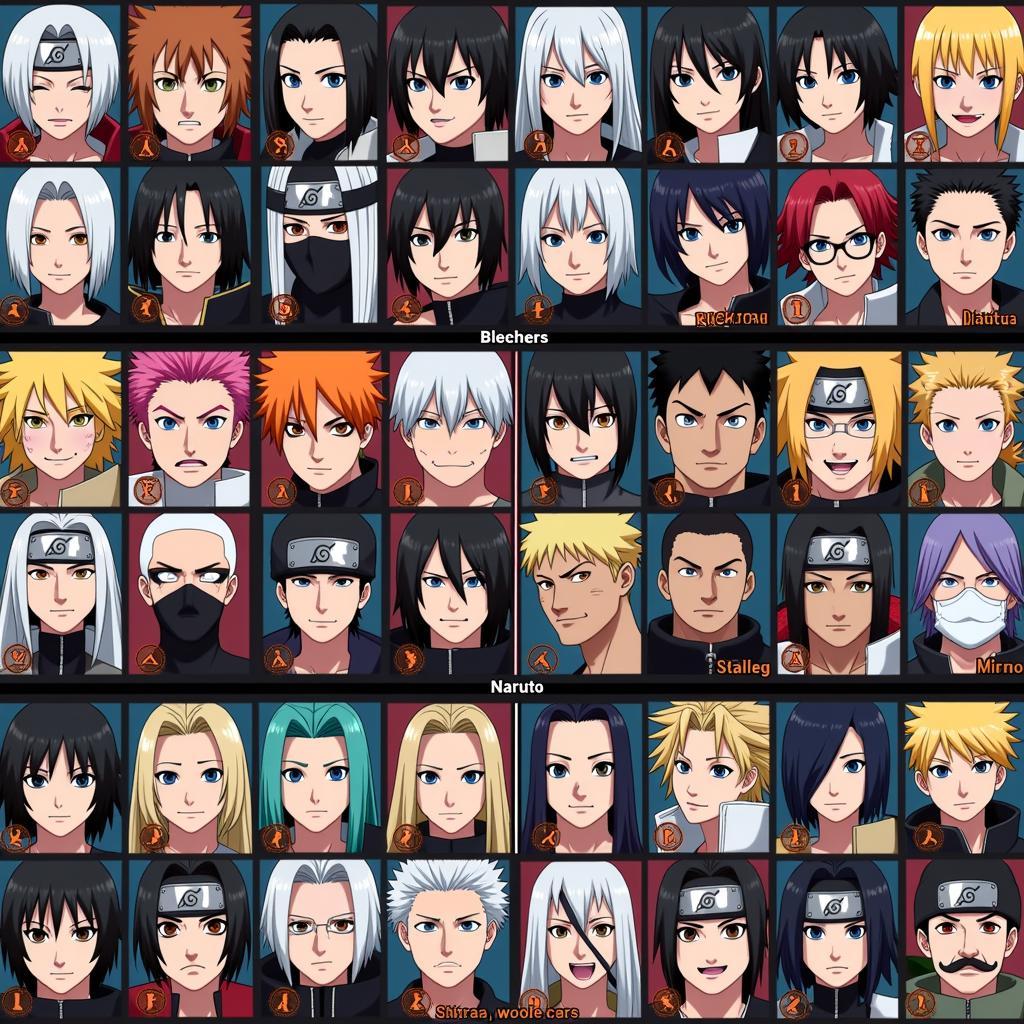 Bleach vs Naruto 2.6 Character Roster