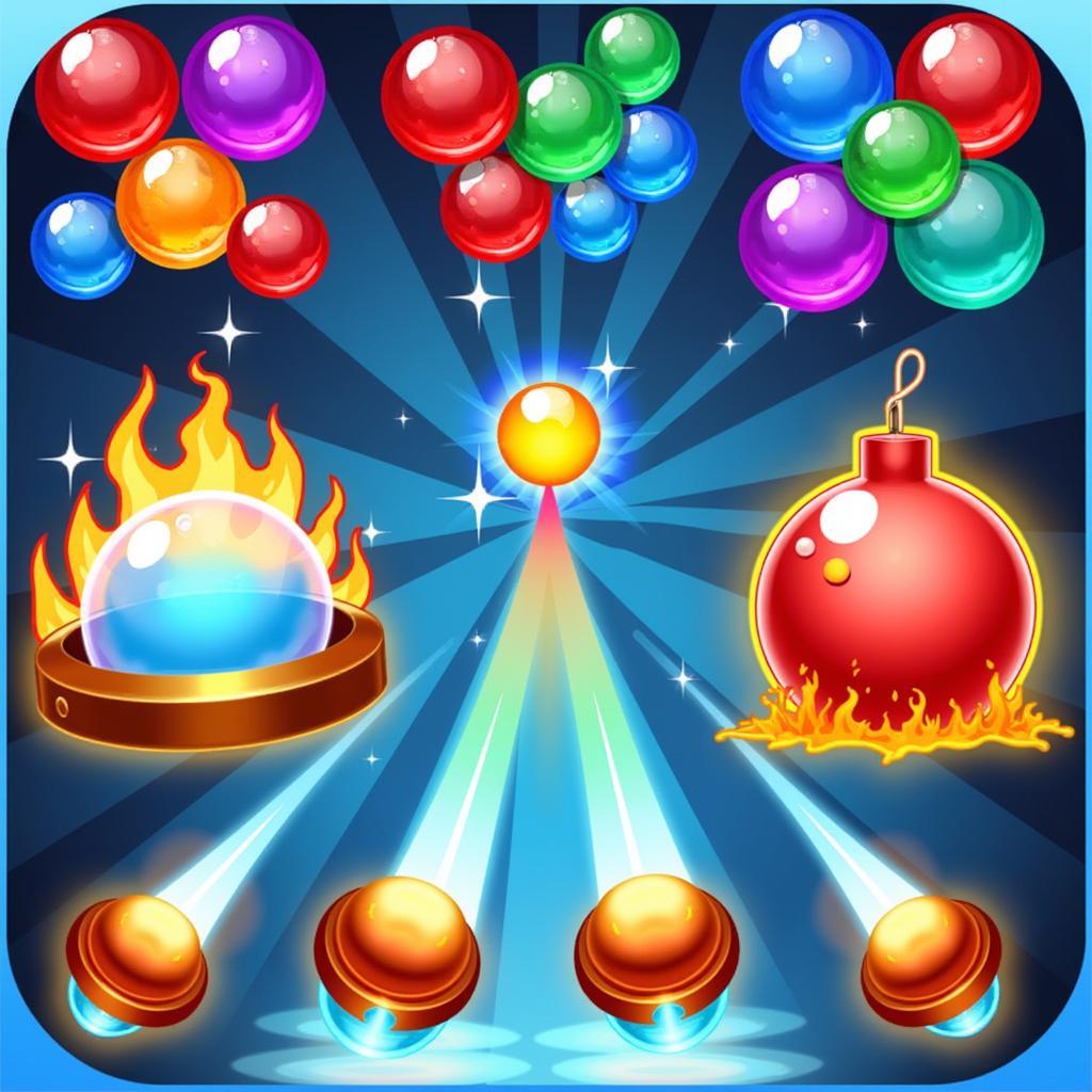 Bubble Shooter Mod APK Power-ups Screenshot