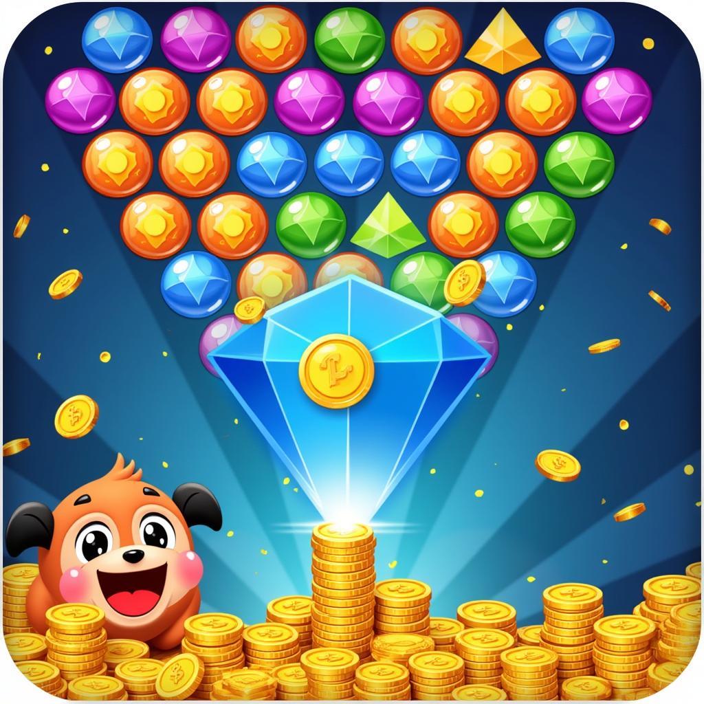 Bubble Shooter Mod APK Unlimited Money Screenshot