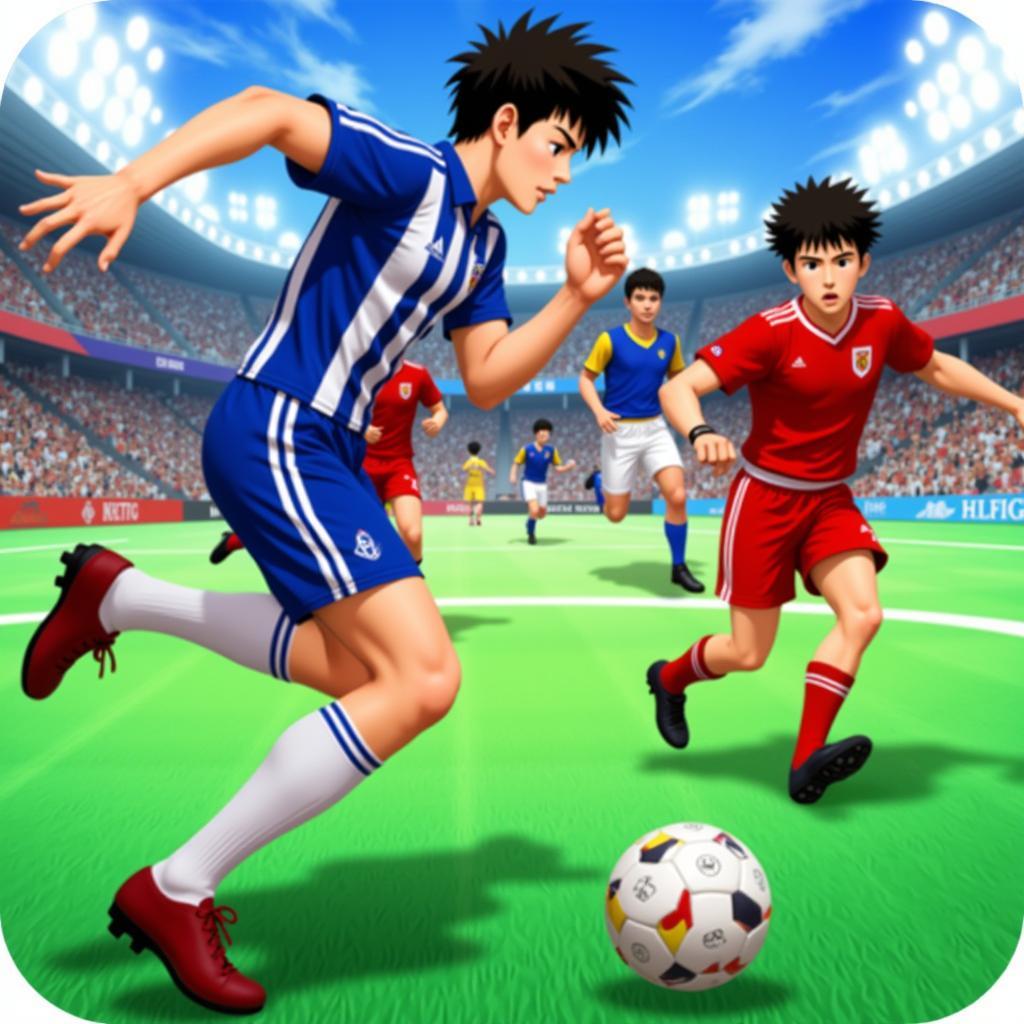 Captain Tsubasa 2.4 APK Mod Gameplay Screenshot