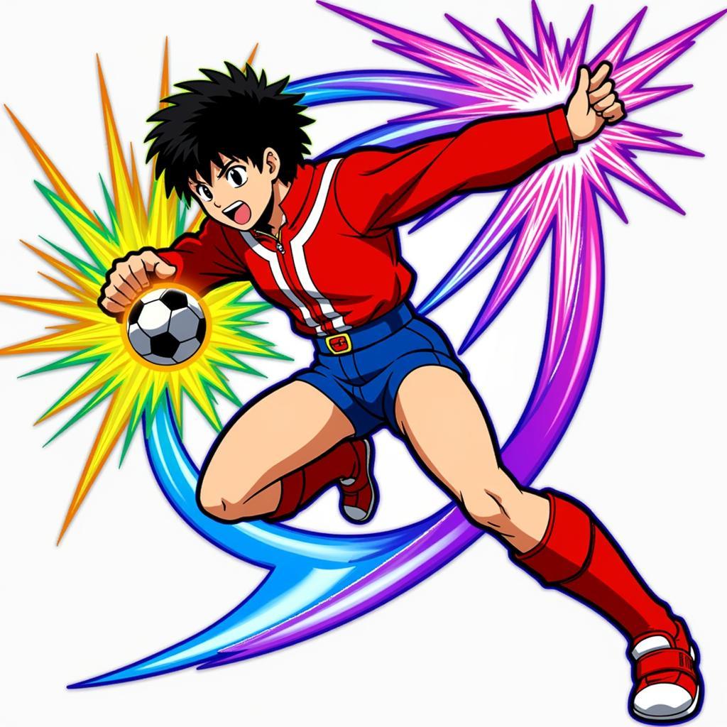 Captain Tsubasa Zero Shot Mod APK Special Moves in Action