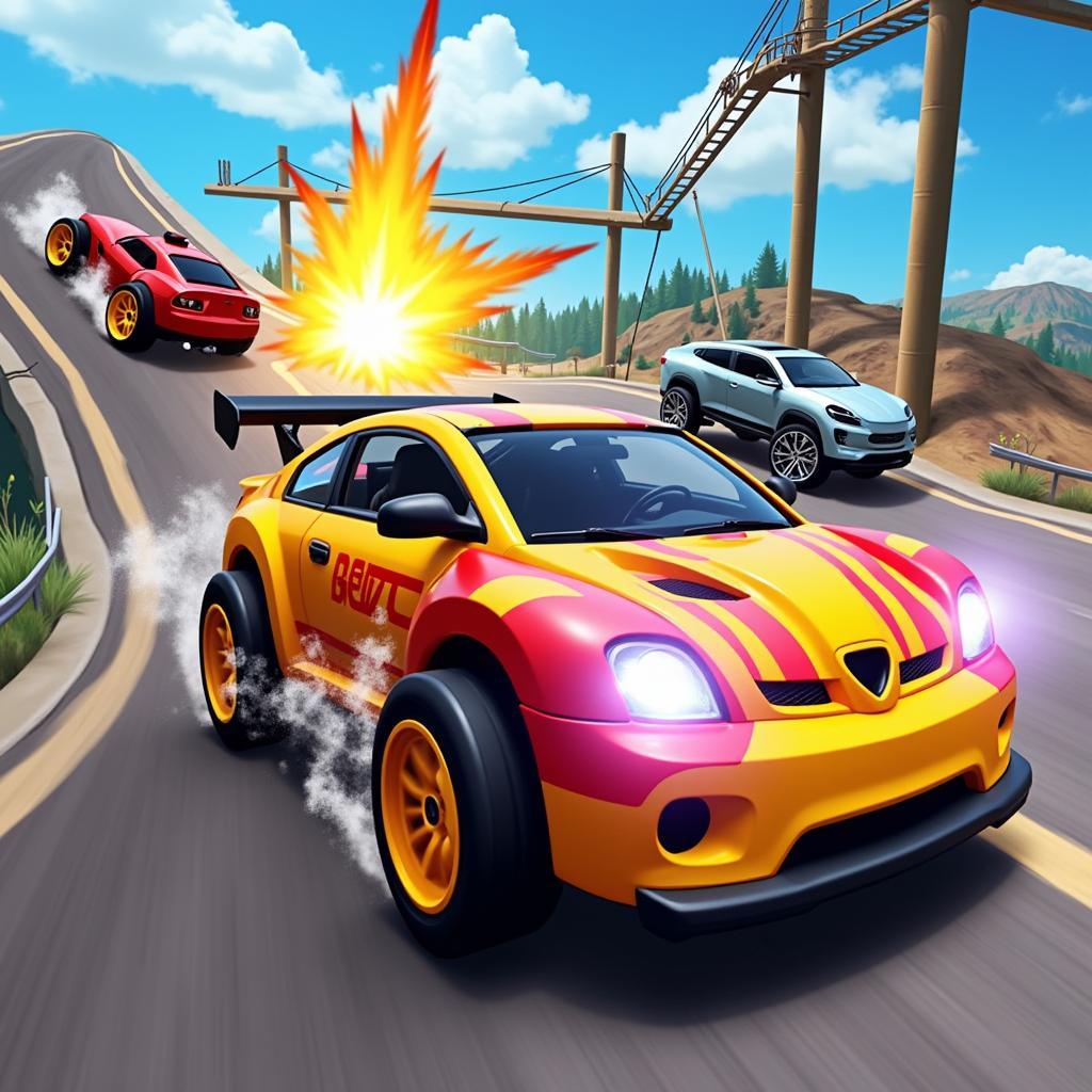 Car Eats Car 3 Mod APK Gameplay Screenshot