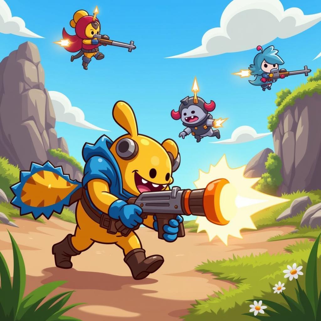 Cartoon Wars Gunner Yeu APK Gameplay Screenshot