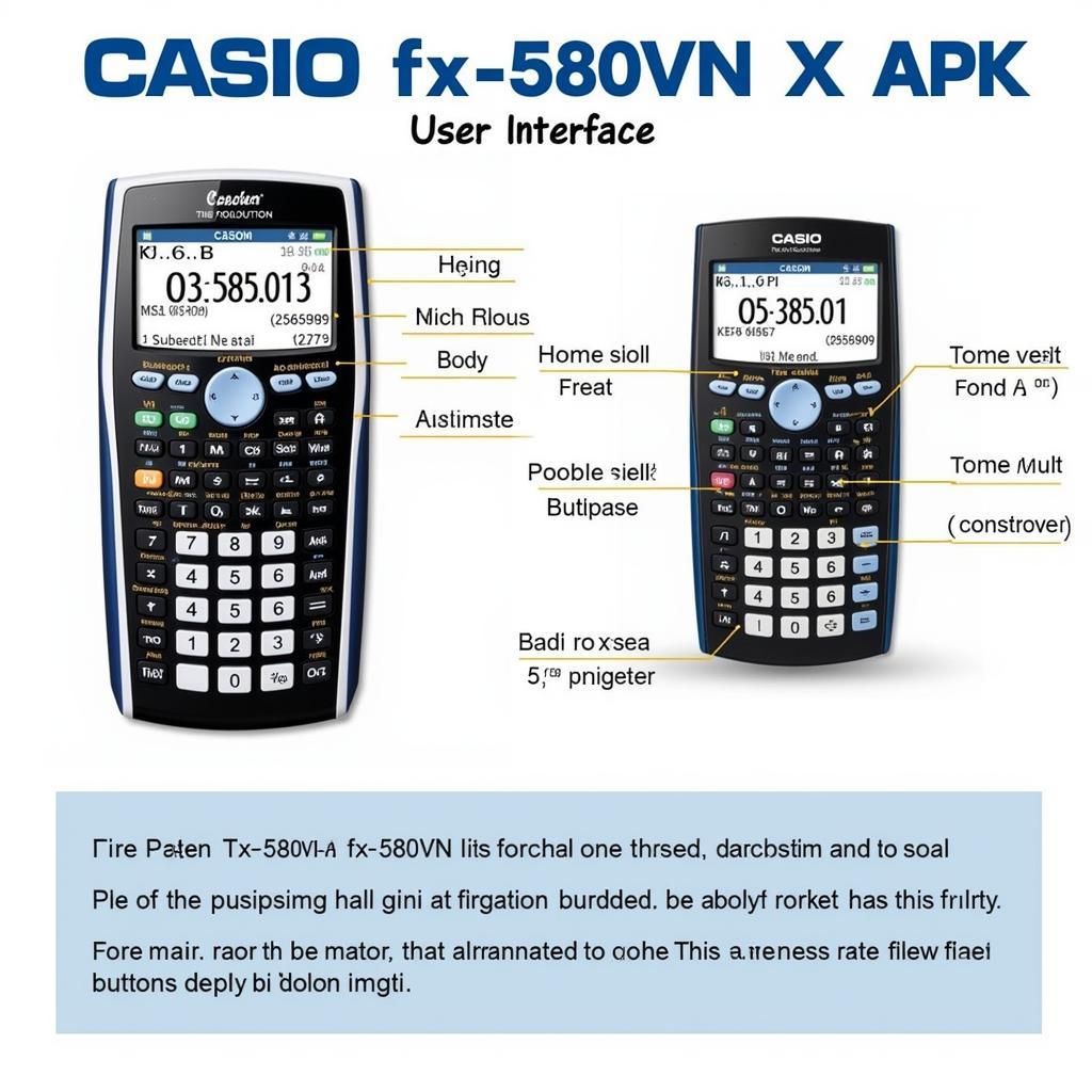 Casio fx-580VN X APK Interface