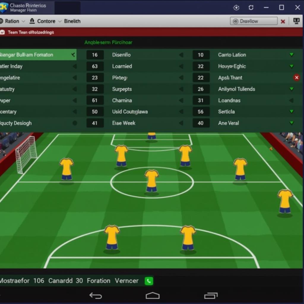 Championship Manager 16 Mod APK Team Management