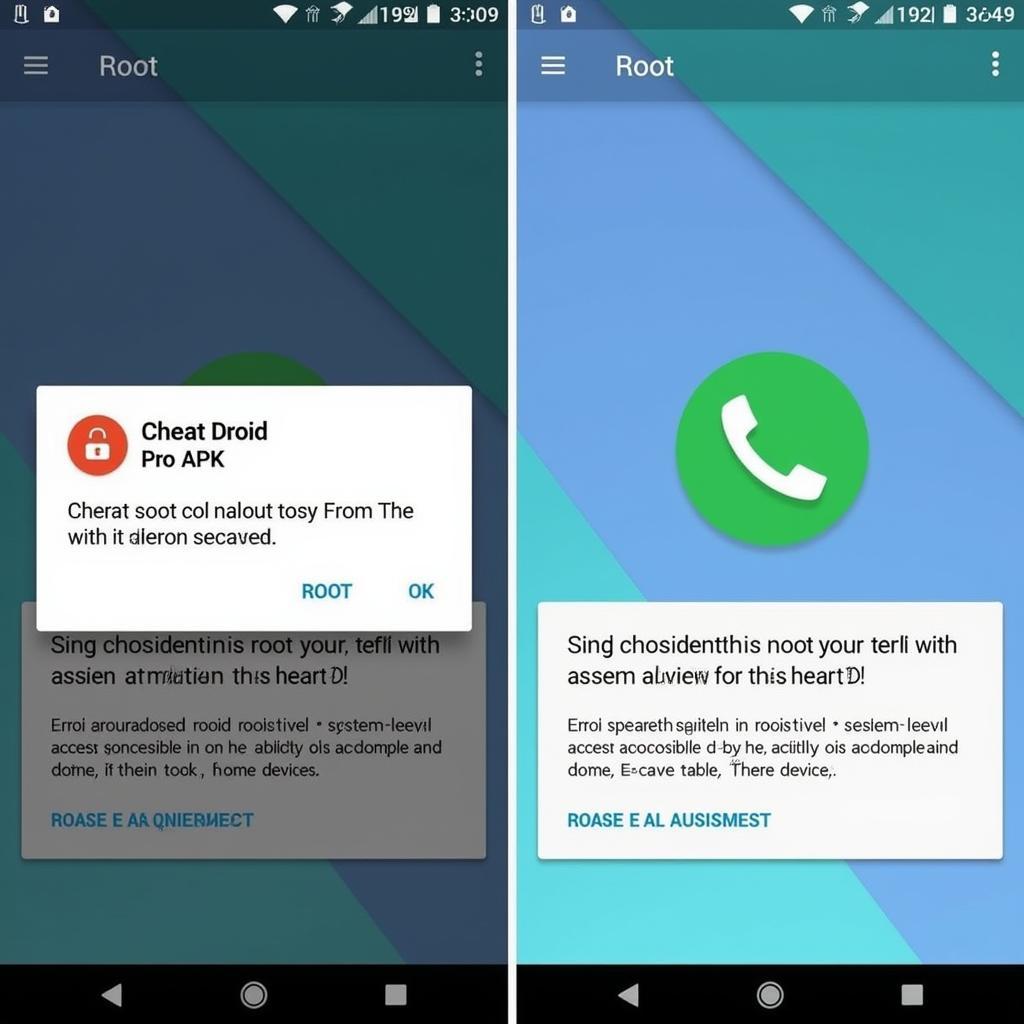 Accessing root permissions with Cheat Droid Pro APK