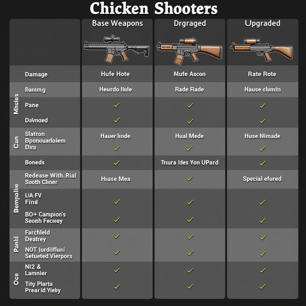 Chicken Shooter Weapons Upgrade