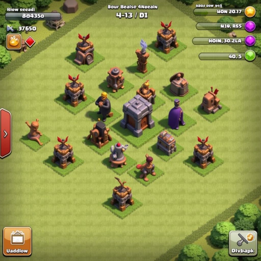 Clash of Clans Mod APK Troop Deployment Screenshot