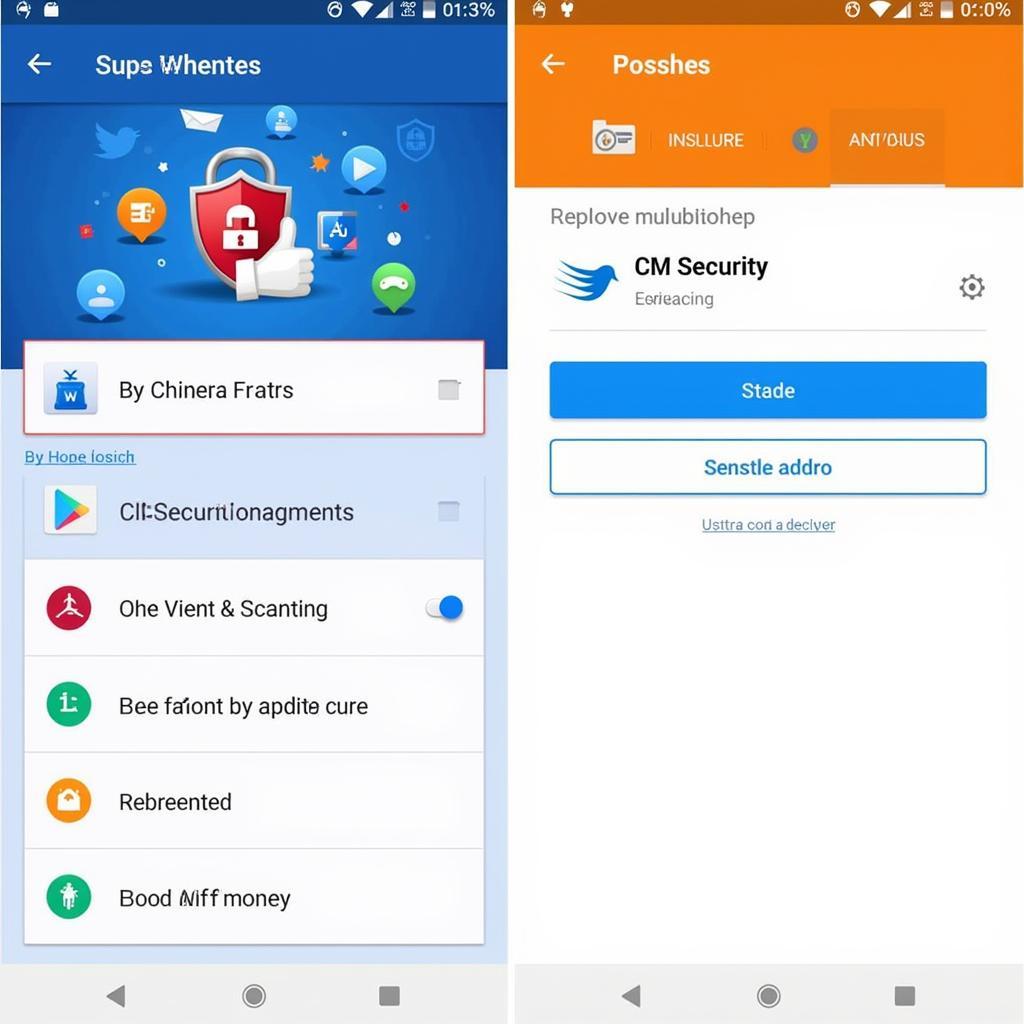 CM Security Pro APK Interface